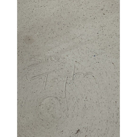 The Potters Gallery Pie Plate By Sue Taylor W/ Irises Modern Farmhouse - Picture 8 of 13